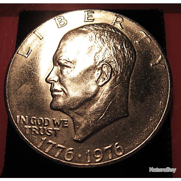 one dollar US 1776-1976 ttb+ (cloche) diametre 38 mm argent 40%