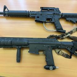 Lot Paintball lanceurs M4A1 meca + TM15 electro pour pi&egrave;ces - 1� sans prix de r&eacute;serve !!