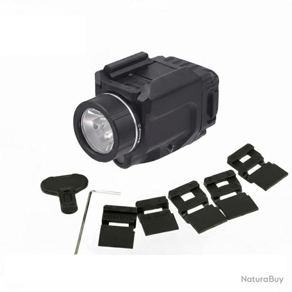 DESTOCKAGE Lampe Laser Vert Tactique WADSN Type TLR8 500 Lumens Support Rail Picatinny