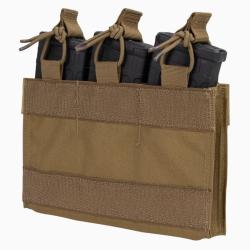 Porte Chargeur AR/M4 triples Velcro Coyote Brown
