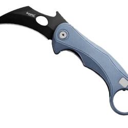COUTEAU LIONSTEEL KARAMBIT L.E.ONE MID BLEU LAME NOIRE