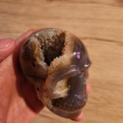 Sculpture Crane de cristal, cristaux apparents, &Eacute;nergie, sant&eacute; et guerison