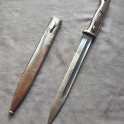 Baionnette 1884-98 3&egrave;me type bak&eacute;lite monomatricule - Allemagne