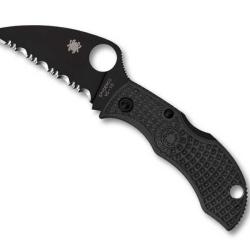 COUTEAU SPYDERCO MANBUG TOUT NOIR