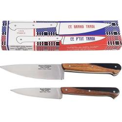 SET 2 COUTEAUX GOYON-CHAZEAU P'TIT TRADI/GRAND TRADI GRENADILLE