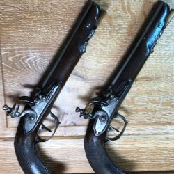 paire de pistolets poudre noire