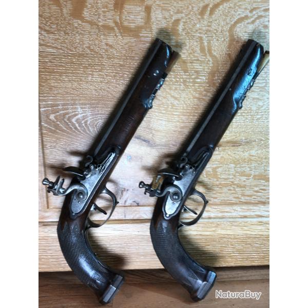 paire de pistolets poudre noire