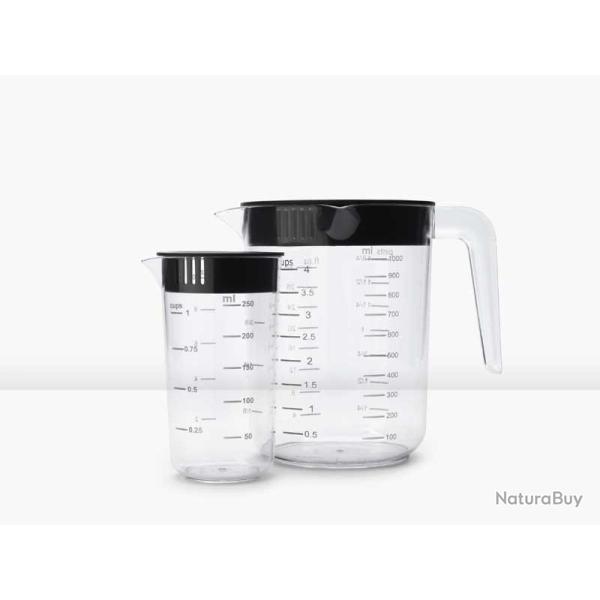 SET 2 VERRES DOSEURS GRADUES BRABANTIA TASTY+