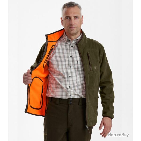 Veste polaire DEERHUNTER  Gamekeeper - r�versible Taille S