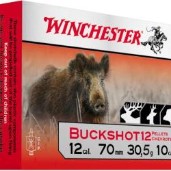 2 boites CHEVROTINES WINCHESTER BUCKSHOT 9 Grains CAL.12