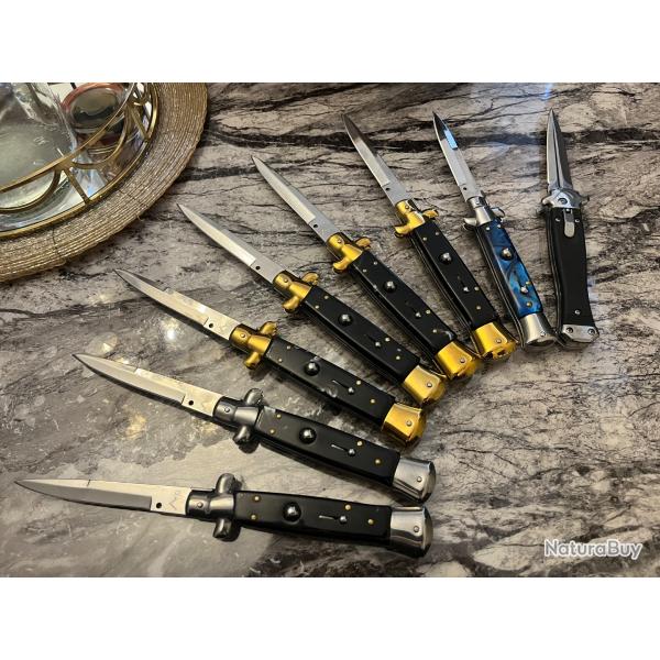 Lot de 8 couteaux automatiques