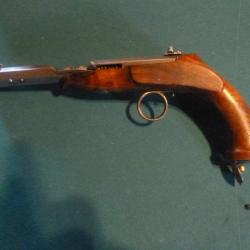Rare et beau pistolet tir r&eacute;duit ( syst&egrave;me Jansen)