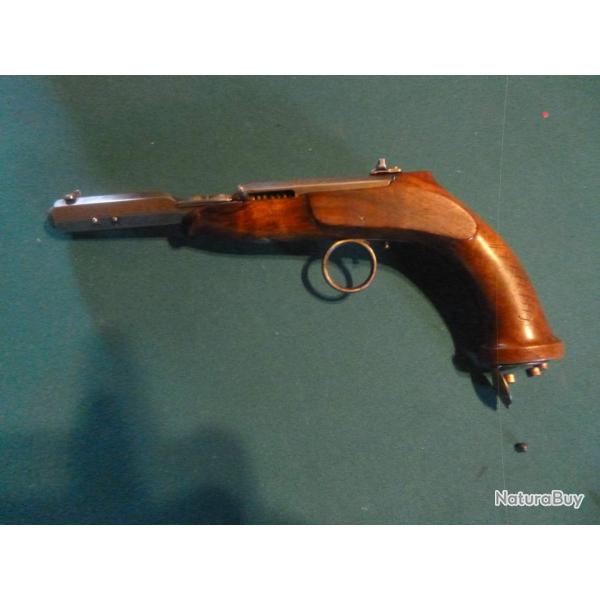 Rare et beau pistolet tir r�duit ( syst�me Jansen)