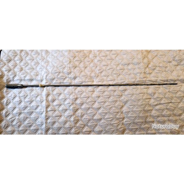 Ancienne baguette alu de chargement et nettoyage pour ancien fusil � poudre noire,longueur 116cm
