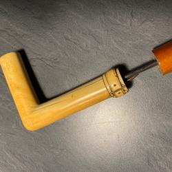 Canne-&eacute;p&eacute;e ancienne, manche en ivoire