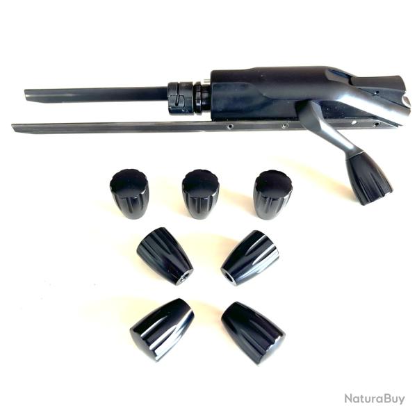 LEVIER D'ARMEMENT ALU LONG � RAINURES pour BLASER R93, R8 ou CZ, Sauer, Mauser, Bergara, ...