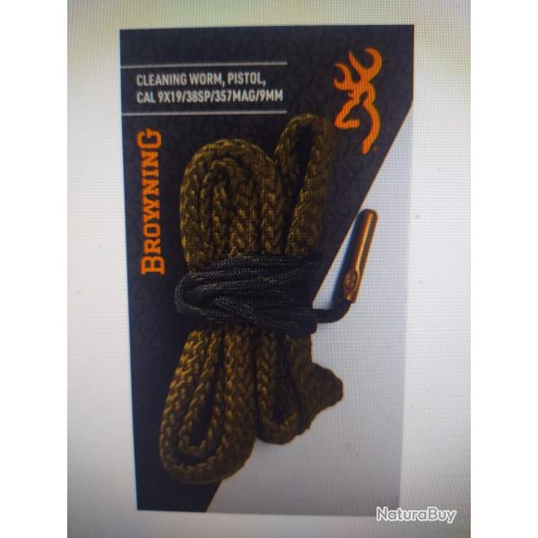 Browning cleaning worm pistol cal 9x19/38SP/357/MAG/9MM