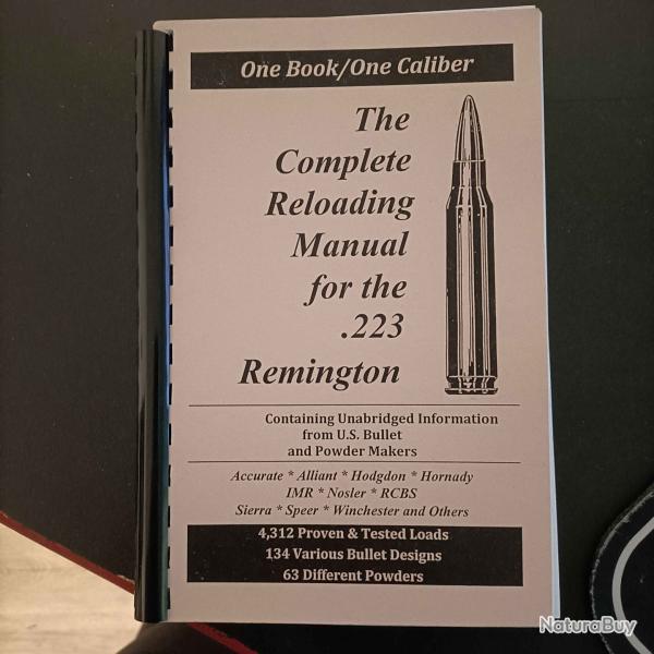 One Book/One Caliber (Reloading Manual for the .223 Remington)