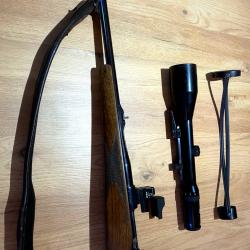 Mauser 98k 7x64 avec point rouge de battue et lunette tir d &eacute;t&eacute; montage pivotant EAW