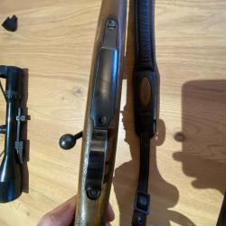 Mauser 98k 7x64 avec lunette tir d &eacute;t&eacute; montage pivotant EAW