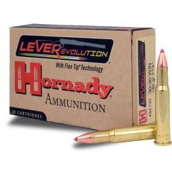 Munitions HORNADY Lever Evolution calibre 30x30 Win FTX 160gr - 10.4g x20