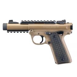 Pistolet RUGER Mark IV 22/45 Tactical Cerakote Brown Cal.22lr