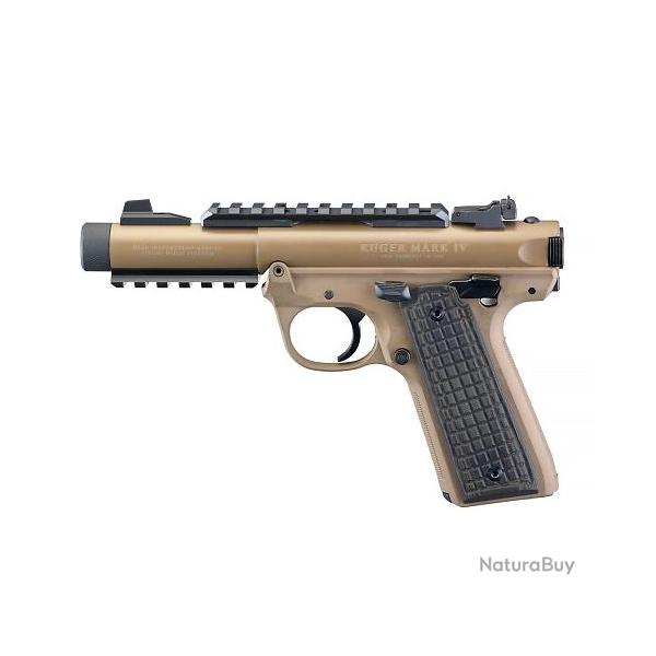 Pistolet RUGER Mark IV 22/45 Tactical Cerakote Brown Cal.22lr