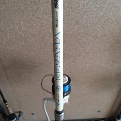 Ensemble surf casting Canne Sunset Moulinet Okuma