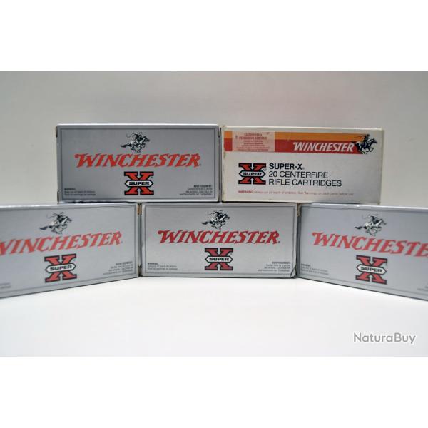 Lot de 5 boites de munitions Winchester Power Point - Cal. 30-30