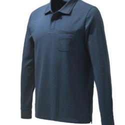 Beretta Polo Airmesh Hommes Manches longues Bleu Taille : XXL