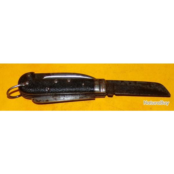 ARMEE ITALIENNE WWII COUTEAU PLIANT DE POCHE , FABRICATION ITALIENNE  , BON� ETAT� VOIR PHOTOS . POU