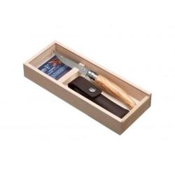 Plumier Opinel avec Couteau effil&eacute; olivier 10 cm et &eacute;tui