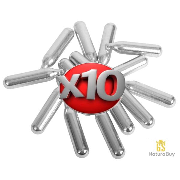 10 Capsule cartouche de CO2 12g conviennent aussi bien � l'airsoft,� l'airgun qu'au tir de loisir