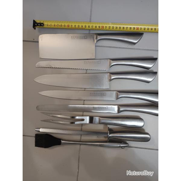 Panoplie couteaux professionnels BEGHAUS inox Sans valise