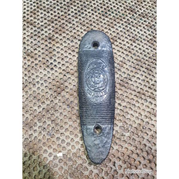 ancienne et v�ritable plaque de couche de fusil de chasse CHARLIN ( plaque us�e)