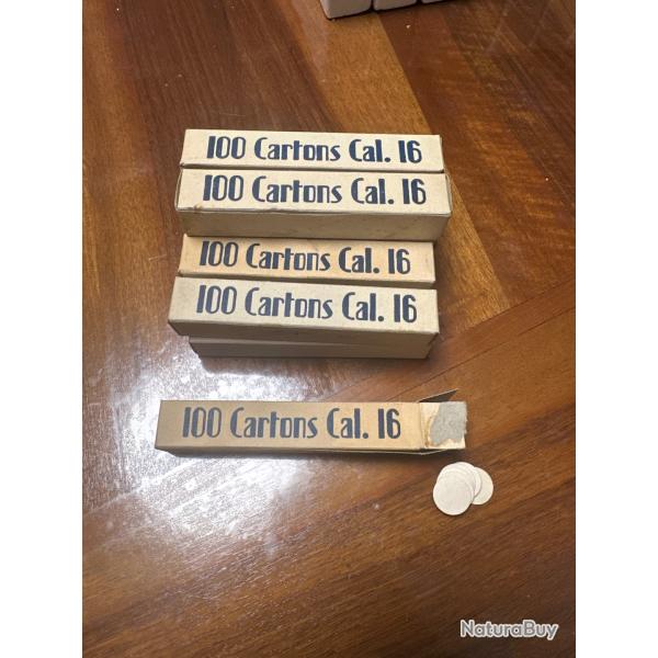 Lot de 11 bo�tes de 100 cartons pour le rechargement