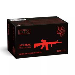 150 balles FMJ DTX Cal.223 55Grs GECO