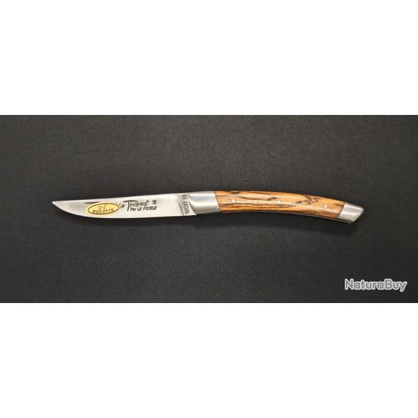 Couteau pliant Le Thiers par le Fid�le - Manche en bocotte - 2 mitres