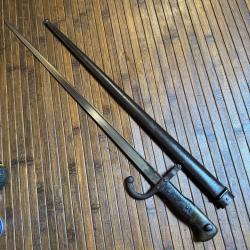 BA&Iuml;ONNETTE GRAS 1874 GRAV&Eacute;E DE LA MANUFACTURE D'ARMES DE ST ETIENNE JUILLET 1878