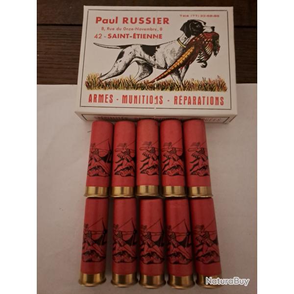 Bo�te de10 belles cartouches anciennes cal 16 douilles cartons  GEVELOT  "alouettes "