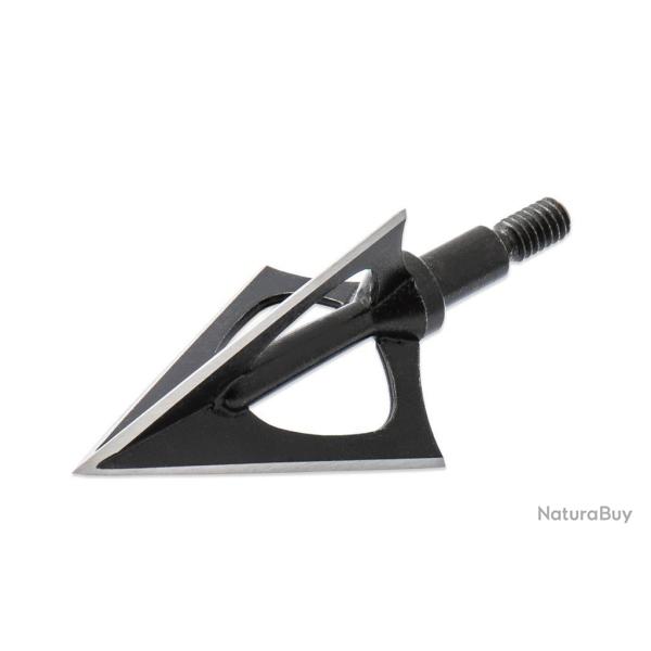 Lot de 3 pointes de chasse � lame fixe Maximal Black Razor 125 grains