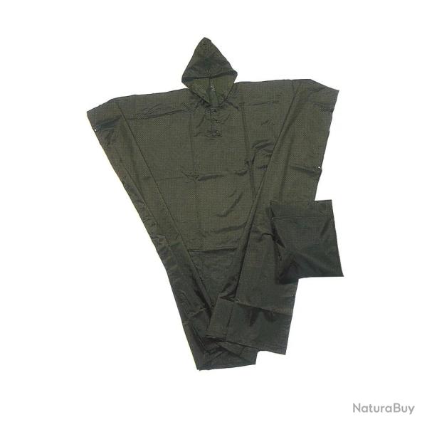 Poncho imperm�able polyester enduit kaki taille unique