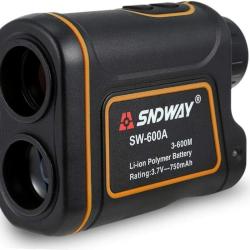 T&eacute;l&eacute;m&egrave;tre Laser 600 m Haute Pr&eacute;cision &Eacute;cran Tactile LCD Chasse Golf Vitess, Angle Volume