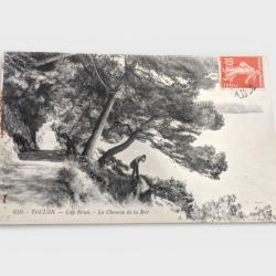 CPA 1915 Toulon Cap Brun : Superbe lettre de Poilu a sa Fiancee - Ollioules Faveyrolles ww1 guerre