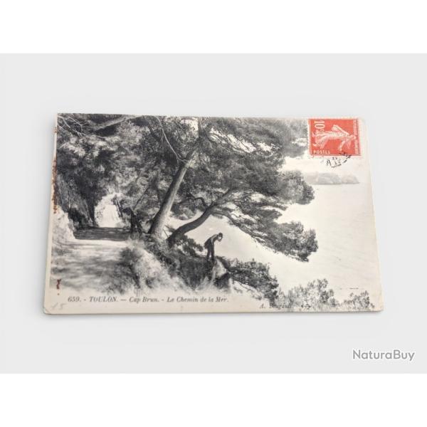 CPA 1915 Toulon Cap Brun : Superbe lettre de Poilu a sa Fiancee - Ollioules Faveyrolles ww1 guerre