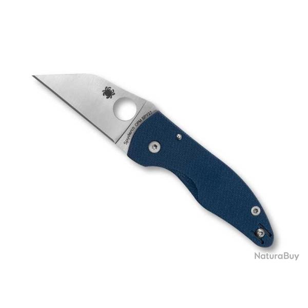 COUTEAU SPYDERCO MICROJIMBO BLEU