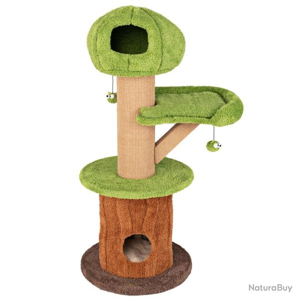 Arbre � chat en forme de champignon 60 x 148 cm avec condos et perchoir spacieux en design moderne