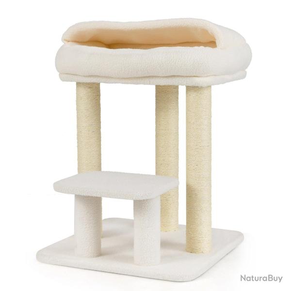 Arbre � chat design pour chats d'int�rieur 47,5 x 47,5 x 61 cm confort sup�rieur finition en polair