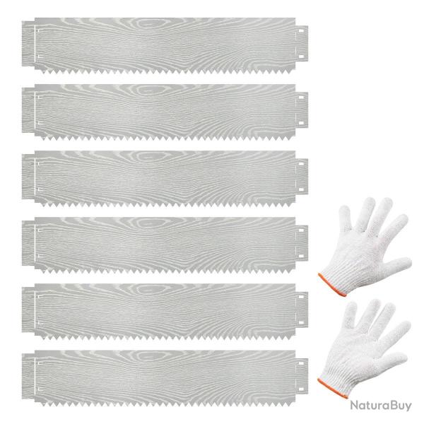 Jardini�re sur�lev�e en m�tal galvanis� 600 x 110 x 22 cm forme personnalisable durable au style ru