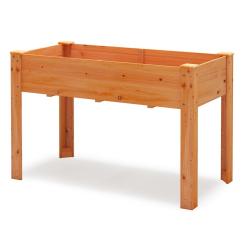 Jardini&egrave;re sur&eacute;lev&eacute;e 120 x 60 x 82 cm pour un jardinage ergonomique plantez fleurs l&eacute;gumes en bois
